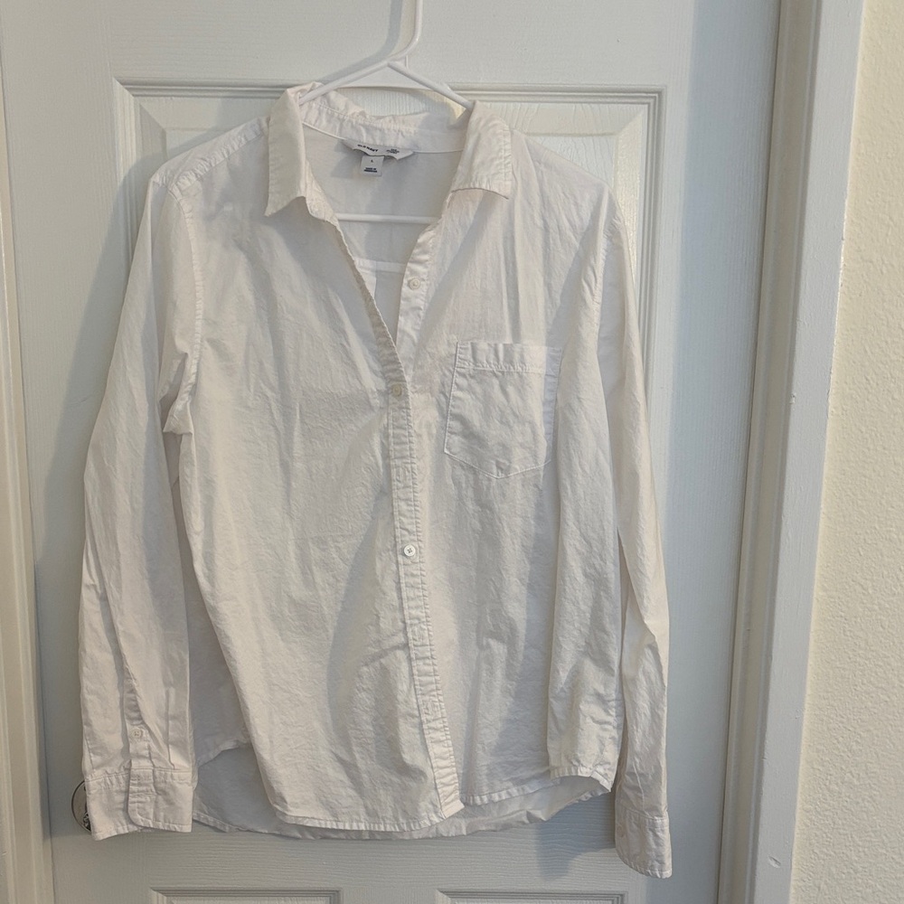 Old Navy White Button Down Shirt